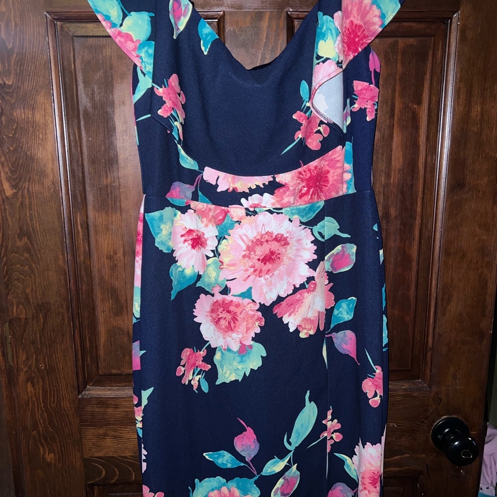 Floral Navy Dress